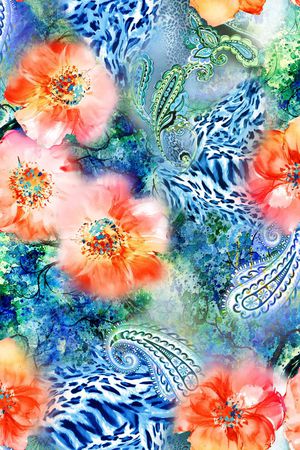 花卉印花花型图片