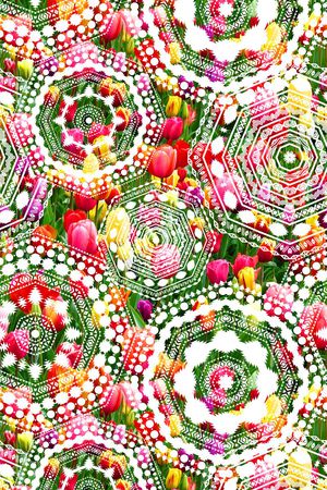 郁金香印花花型图片