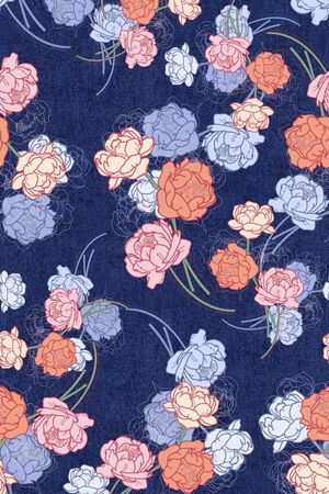 花朵印花花型图片