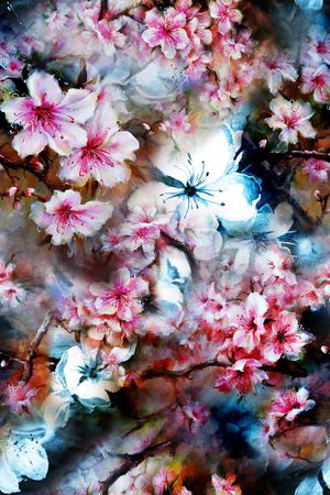 抽象印花花型图片