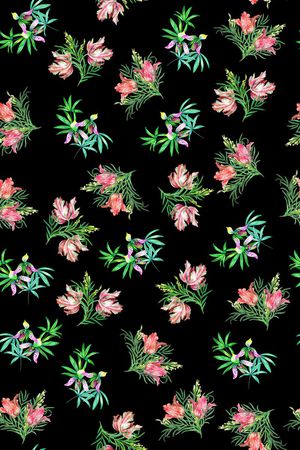 碎花印花花型图片