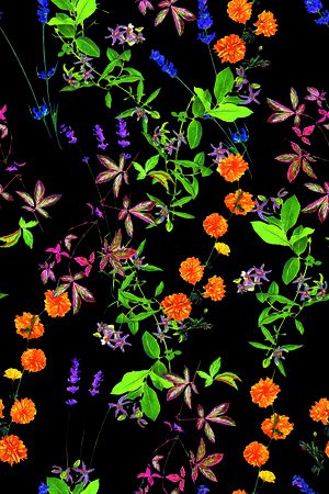 小碎花印花花型图片