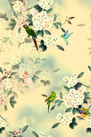中国风印花花型图片