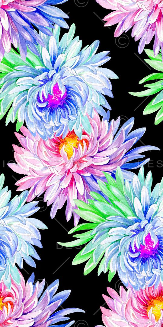 手绘印花花型图片