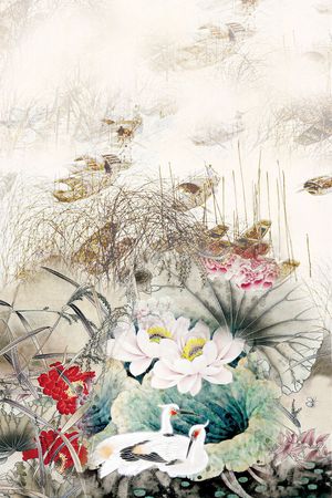 鸟印花花型图片