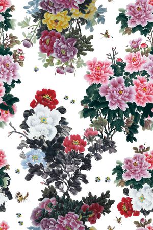 花朵印花花型图片