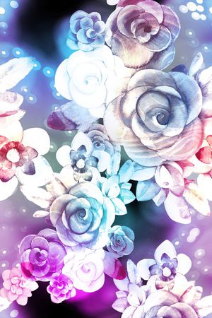 乱花印花花型图片