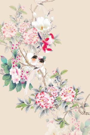 中国风印花花型图片