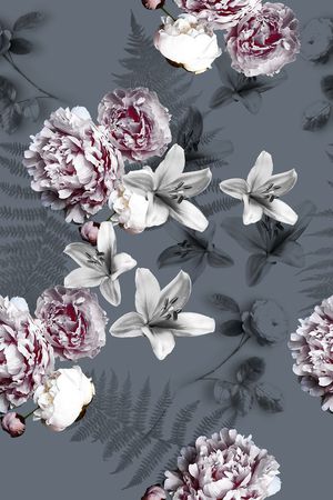 大花印花花型图片