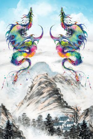 国画印花花型图片