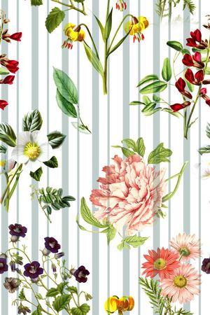 小碎花印花花型图片