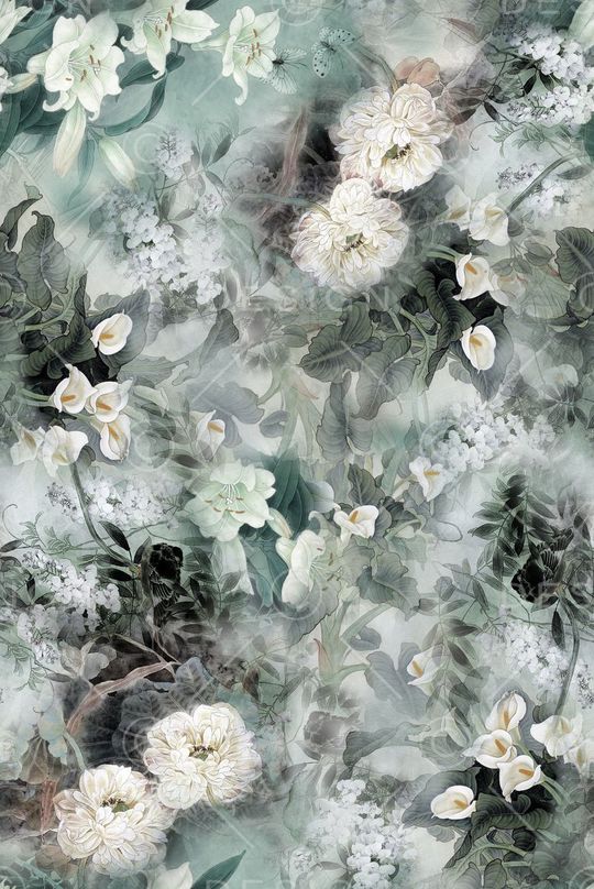 旗袍印花花型图片