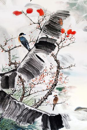 山川印花花型图片