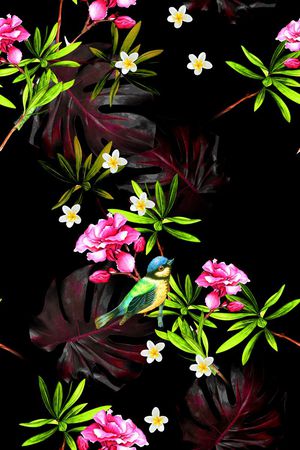 花卉印花花型图片