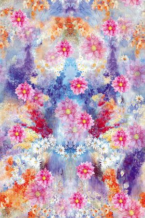 花卉印花花型图片