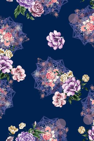休闲风印花花型图片