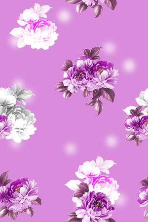 花朵印花花型图片