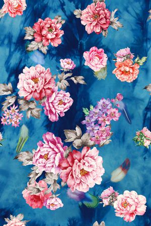 花卉印花花型图片