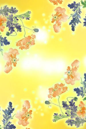 花卉印花花型图片
