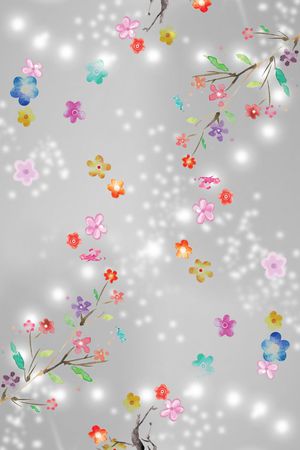 花卉印花花型图片