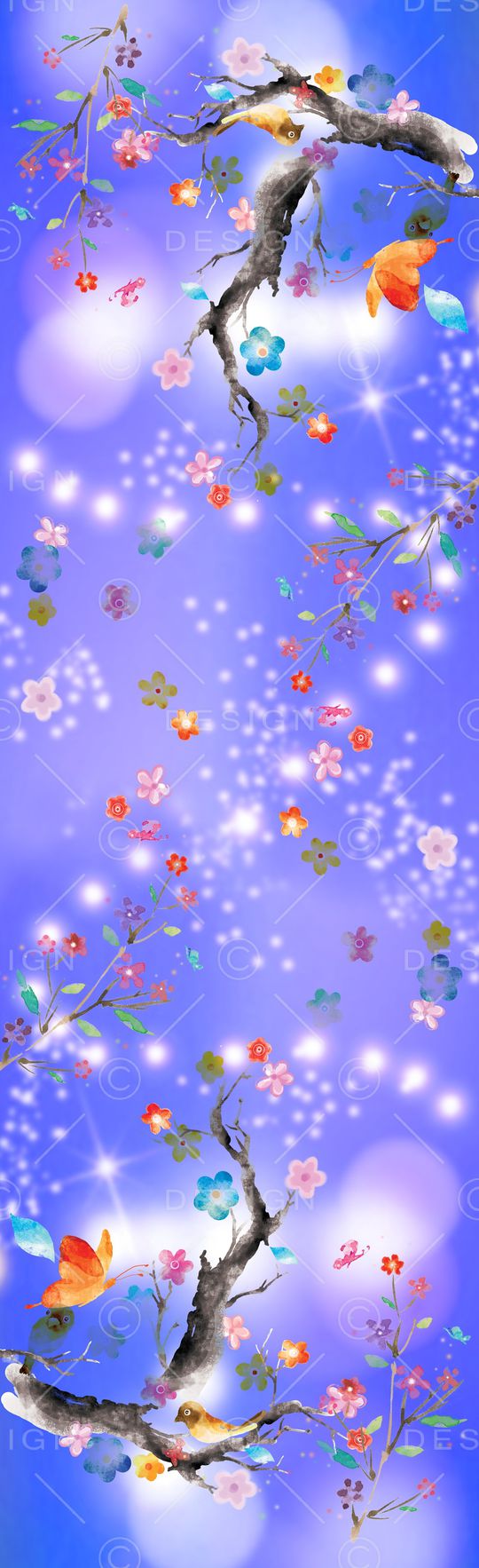 花卉印花花型图片