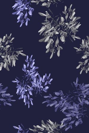青蓝雅韵系列印花花型图片