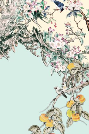 中国风印花花型图片