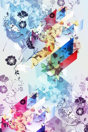 乱花印花花型图片
