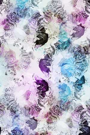 乱花印花花型图片