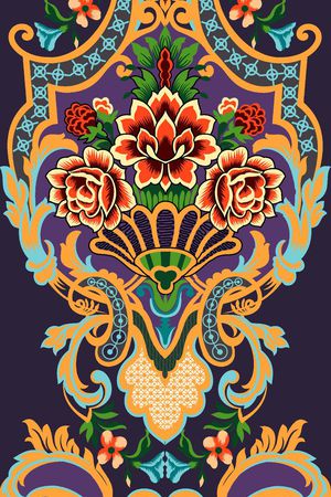 花瓣印花花型图片