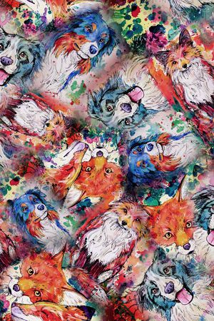 牡丹印花花型图片