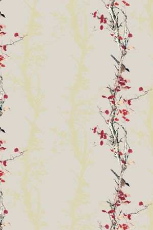 花鸟印花花型图片