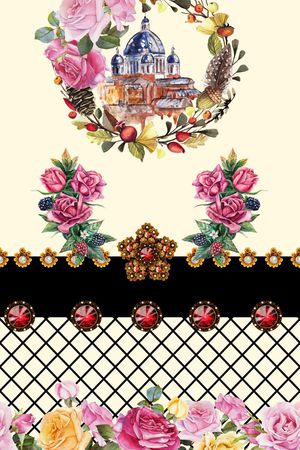 花卉印花花型图片