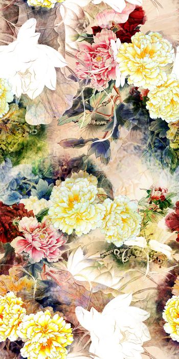 花卉印花花型图片
