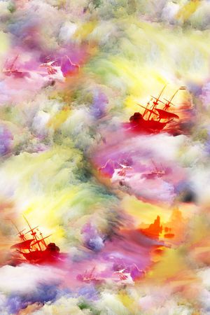 云彩印花花型图片