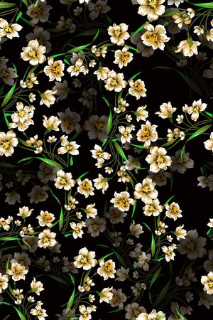 花朵印花花型图片