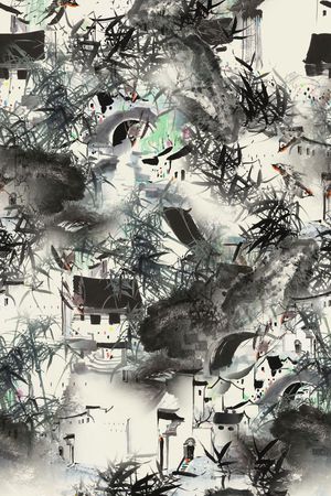 中国风印花花型图片
