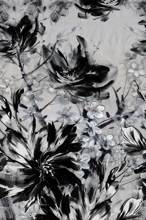 手绘印花花型图片