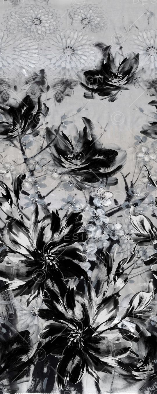手绘印花花型图片