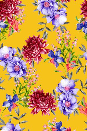 时尚创意花卉印花花型图片