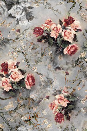 油画花卉印花花型图片