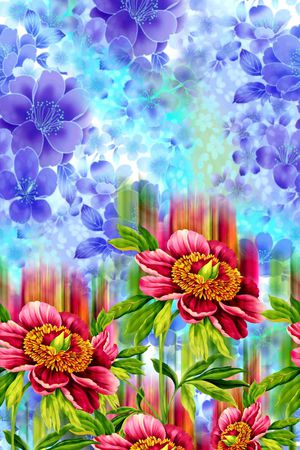 A.I.F时尚女装定位印花花型图片