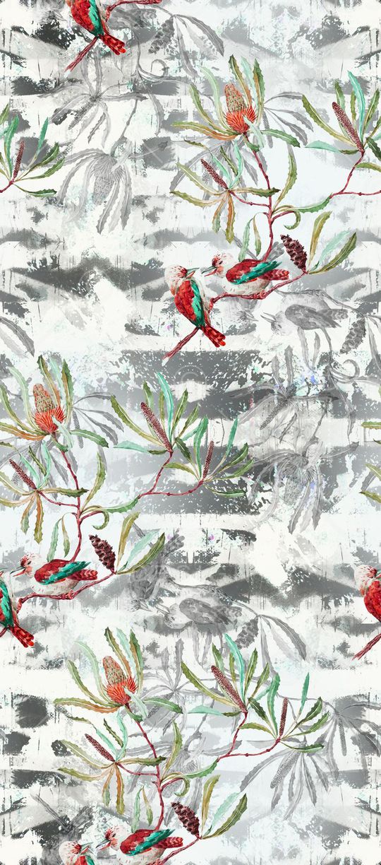 水墨印象印花花型图片