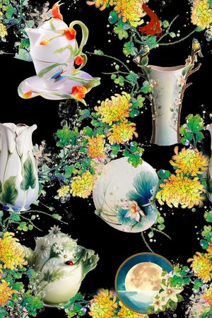 青花瓷印花花型图片