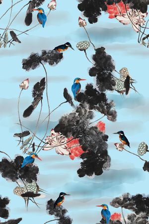 洋阳---民族风印花花型图片