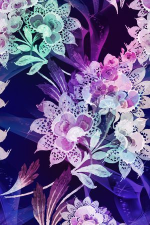 东南亚印花花型图片