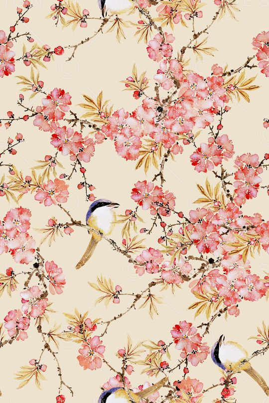 国画印花花型图片