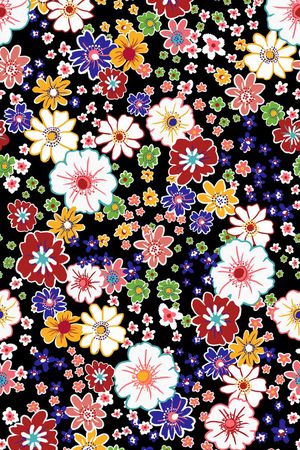花朵印花花型图片
