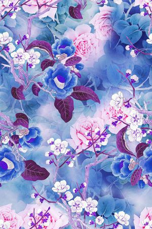 花朵印花花型图片