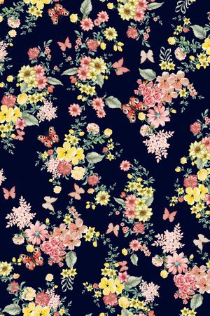 坯布印花花型图片